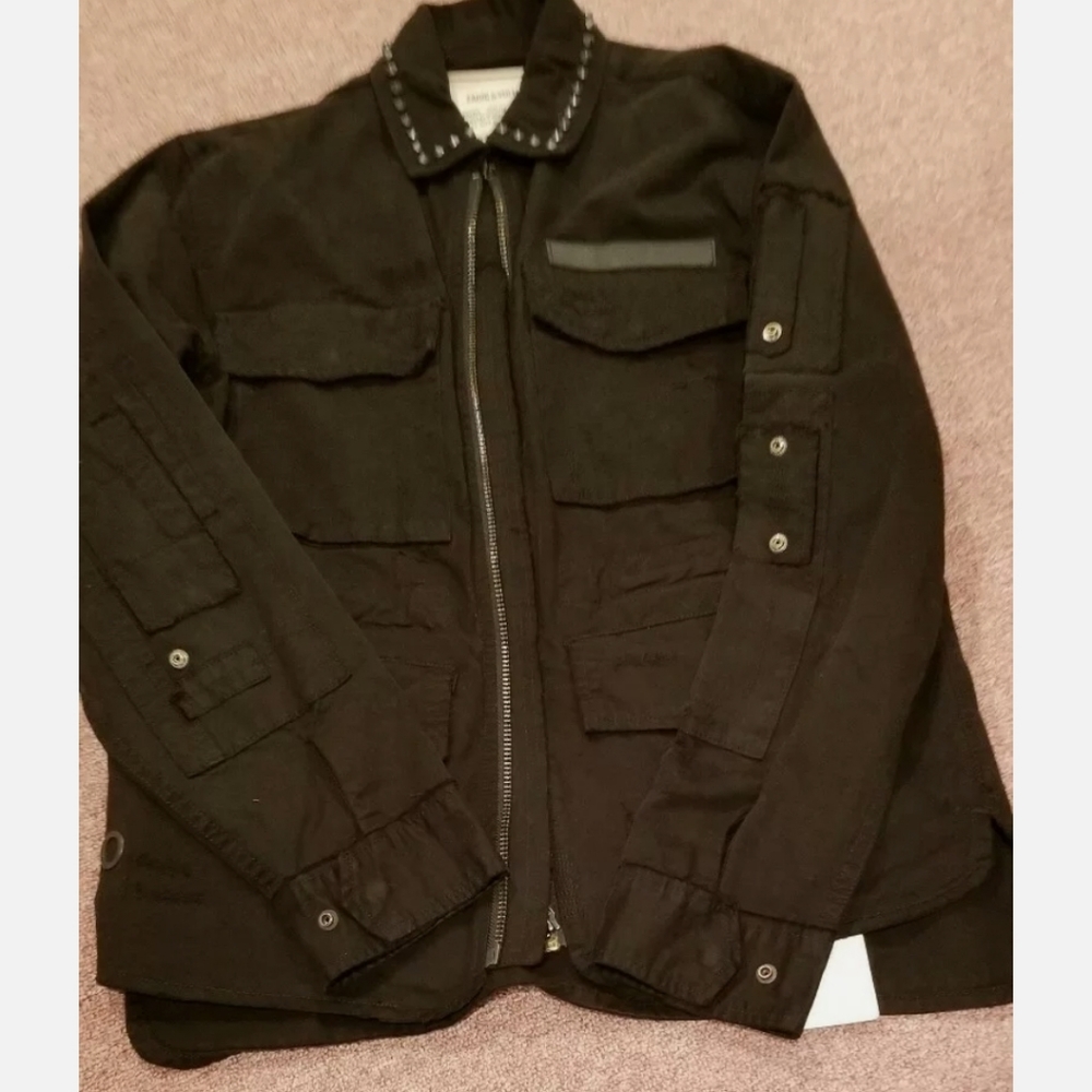 Zadig & Voltaire Embroidered Skull Grun Coat